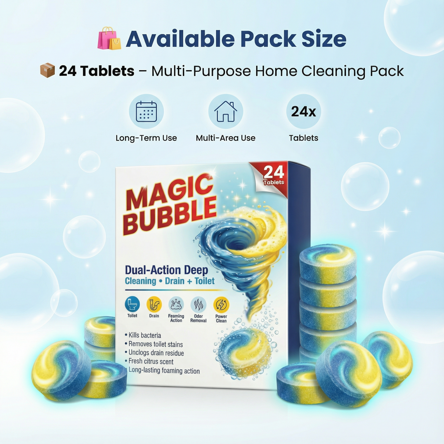 Magic Bubble Cleaning Tablets | š„BUY 1 GET 1 FREEš„