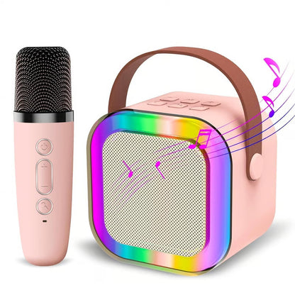 PartyPulse: Bluetooth Karaoke Speaker with Wireless Mic & LED Lights